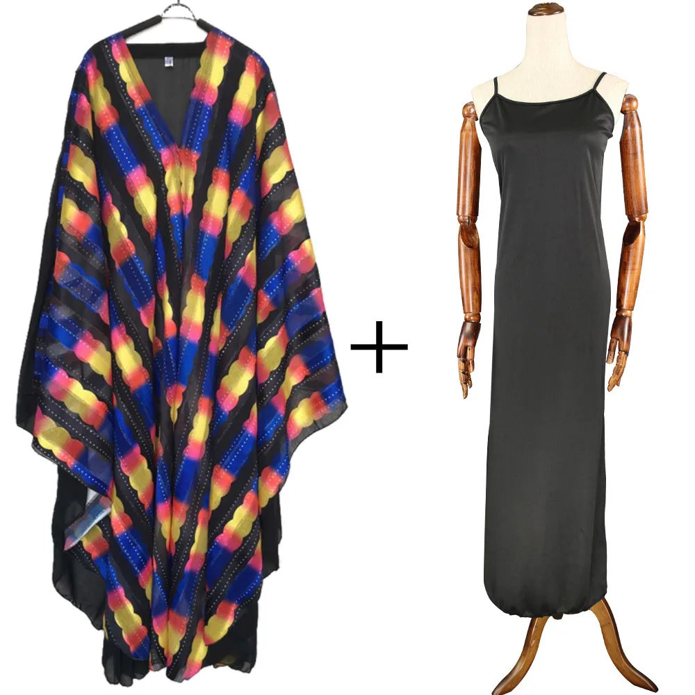 Африканская Женская одежда, африканские платья для женщин, новинка, vetement femme dashiki ankara, платье, африканские платья с принтом, многоцветные - Цвет: as picture