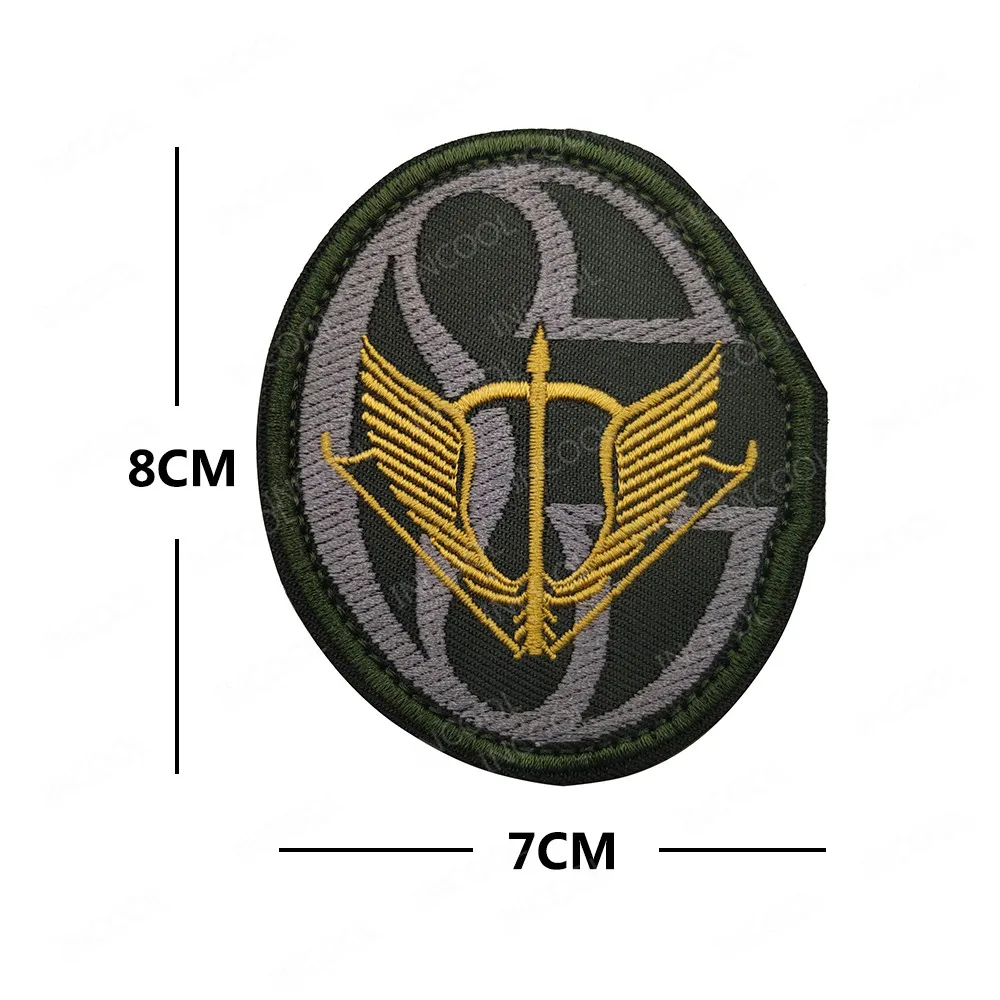 Российский флаг рыболовные солдаты Круглый вышитый патч русские военные патчи