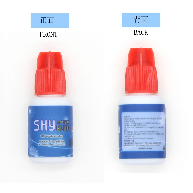 0.5s dry time Most Powerful Fastest Korea Sky Glue RA01 for Eyelash Extensions MSDS Adhesive 5ml Red Cap | Красота и здоровье