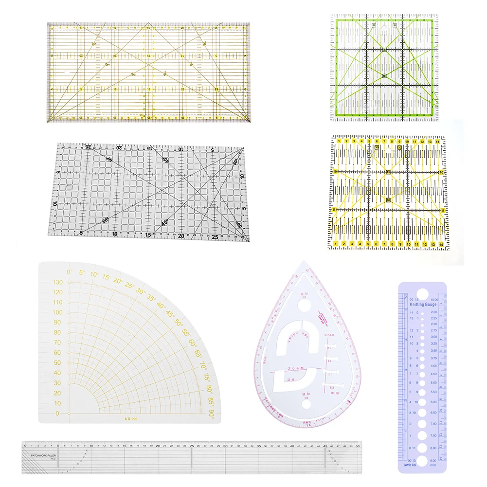 1 шт. Лоскутная линейка инструменты для квилтинга Толстая Акриловая Ткань линейка для пэтчворк DIY Швейные Инструменты для квилтинга