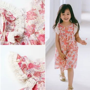

EnkeliBB 90% Linen Girl Bohemia Style Clothes Toddler Girl Brand Design High Luxury Quality Dresses Children Linen Loose Dresses