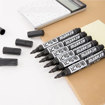 

Big Head Mark Pen Oil Marker Pen Express Graffiti Pen Thick Head Greasy Pen 3color School Office Drawing Hook Line Big MarkerPen