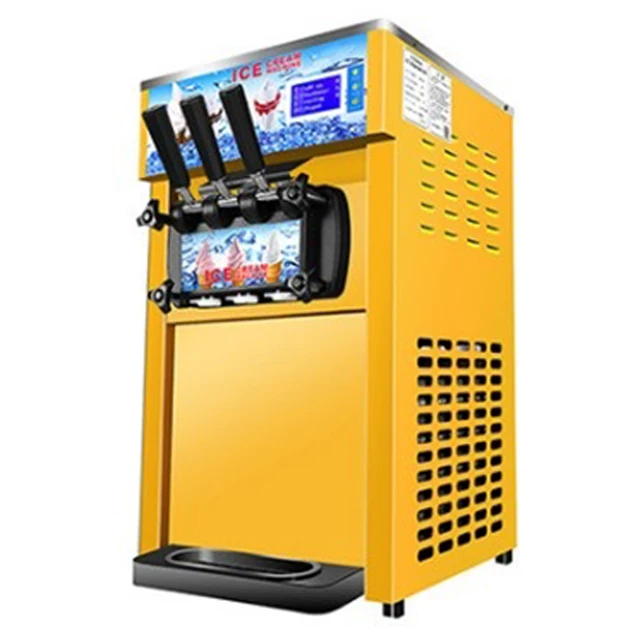 Three flavors ice cream maker commercial soft ice cream machine small