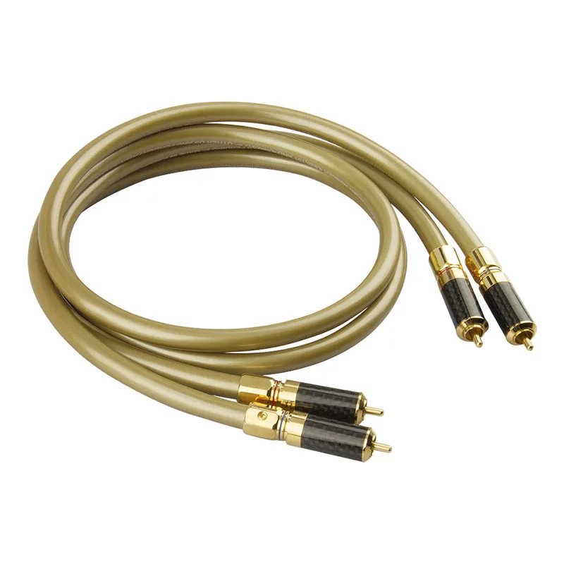 Кабель RCA 99.99% OFC 1 пара высокопроизводительный кабель для Hi-Fi аудио 2RCA к микшера |