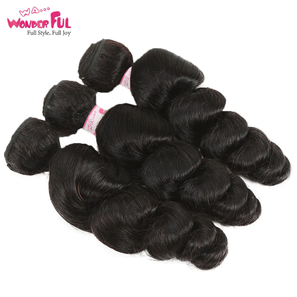 Sale Wholesale Brazilian Loose Wave Bundles Natural Color Cheap Hair Weave Extensions 100% Human Hair Bundles 10-28 Inch Wet And Wavy 5