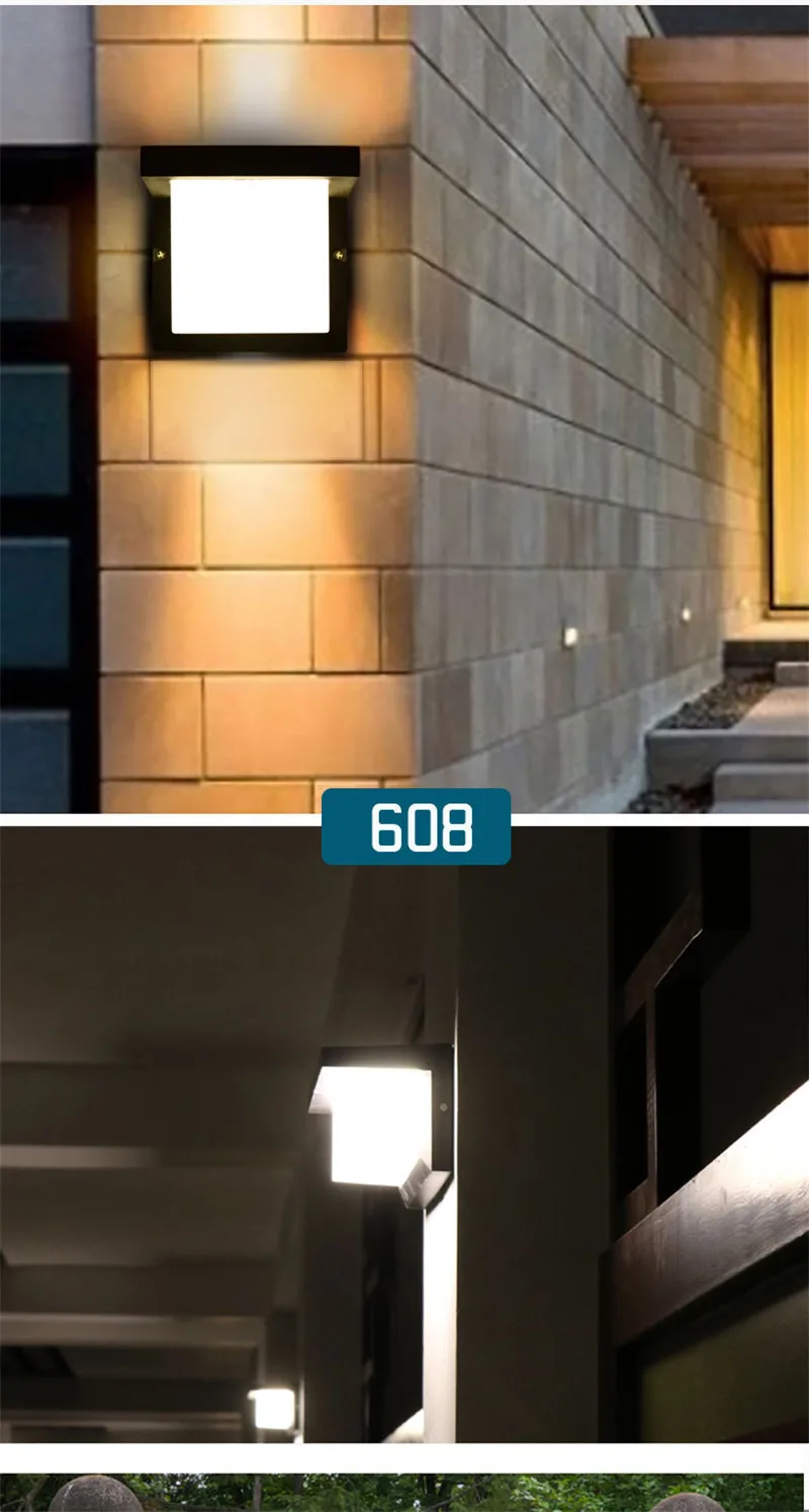 Открытый настенный светильник Led Ip66 водонепроницаемый патио наружный светодиодный необычные идеи освещение лестницы светильники