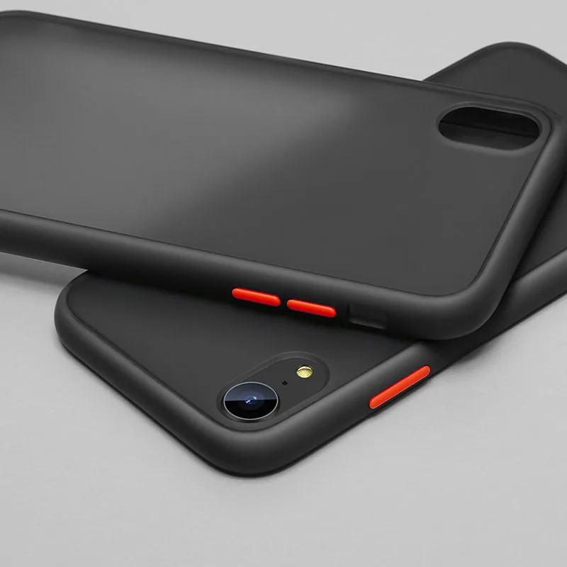 Противоударный бампер чехол для телефона для Xiaomi mi 9T Pro Cc9 Cc9E A3 9 lite F1 Red mi K20 7A 8A Note 7 8 6 pro жидкий силиконовый чехол - Цвет: Black