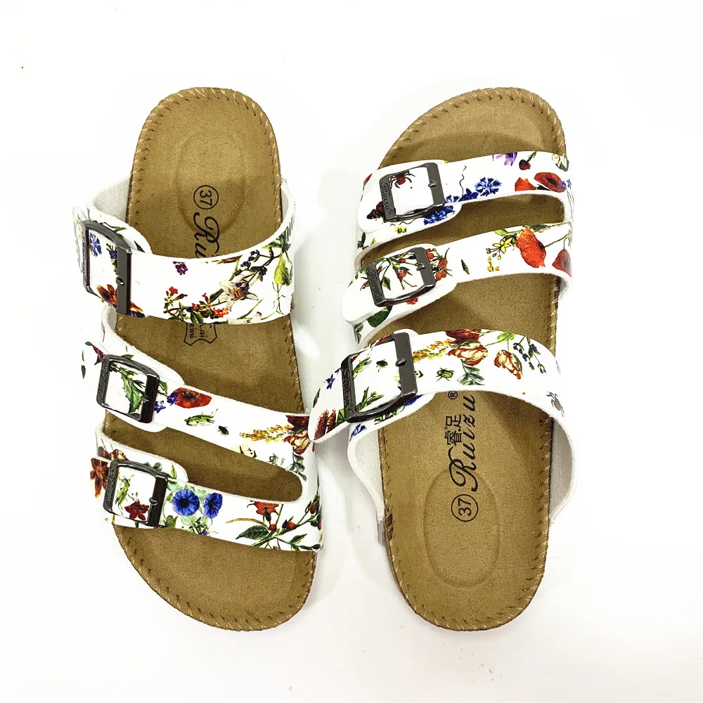 Sandals Womens Summer Peep Toe Beach Breathable Flat Buckle Strap Sandals Rome Shoes Pandaie Womens ..