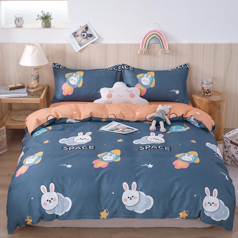 de ropa de cama para dormitorio juvenil, colchas para de matrimonio de 140x190, adorno de cama, lencería Pastel, cama doble europea|Juegos de ropa de cama| - AliExpress