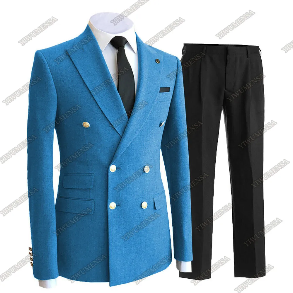 YIWUMENSA Traje Hombre Wedding Suits Formal Business Blazer With Pants Slim Fit Groom Wear 2 Pieces Mens Tuxedo Masculino 2022 men blazer Suits & Blazer