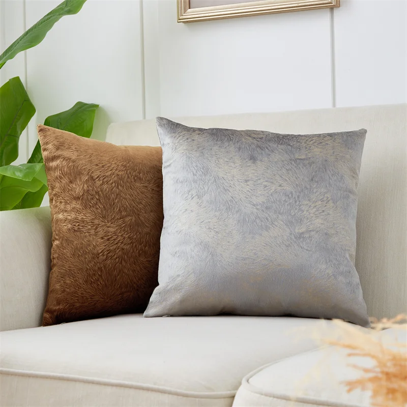 Throw Pillow Cover Velvet Cushion Cover For Living Room Sofa Pillows Decor Home Decoration Salon Living Room Funda Cojin 45x45cm 45x45cm cotton linen sofa cushion cover elephant flower living room pillowcase home decoration pillow covers decorative pillows