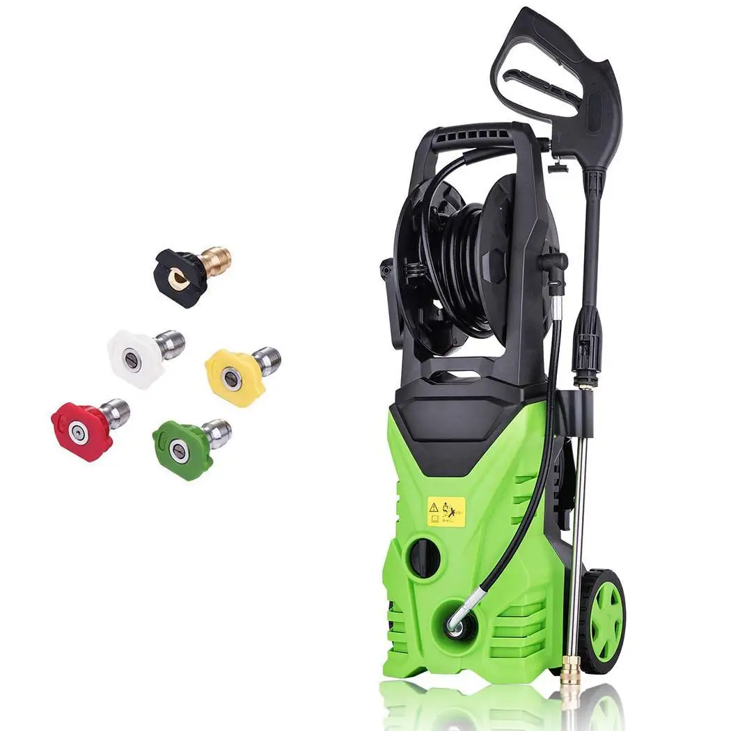 

Electric Automatic Pressure Washer With Shaft 5 Quick Connect Spray Tips