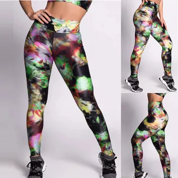

Push Up Women's Print High Waist Leggings Fitness Sports Running Yo-ga Athletic Pants Jeggings Women Pencil Pants