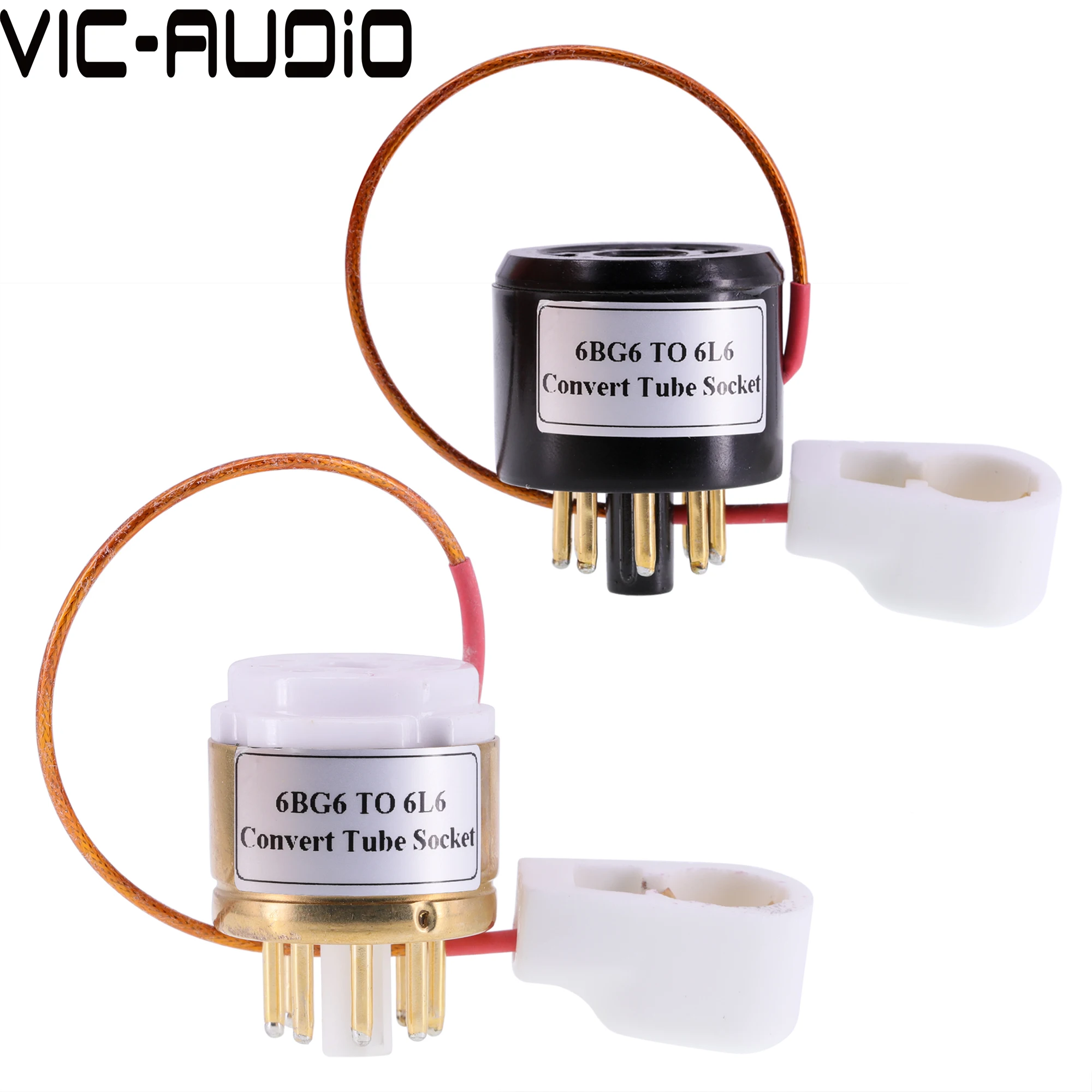 1Piece 6BG6 TO 6L6 Tube 8Pin TO 8Pin DIY Audio Vacuum Tube Adapter Socket Converter  Free Shipping amptata audio 6x4 replace 6z4 vacuum tube converter adapter pre amplifier guitar gold plated