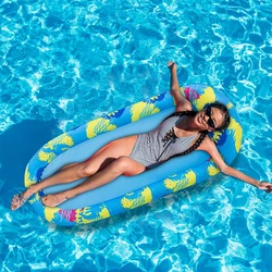 NEW Colorful Floating Row Summer water Hammock Recliner Inflatable Floating Row Swimming Mattress Sea Swimming Pool Party