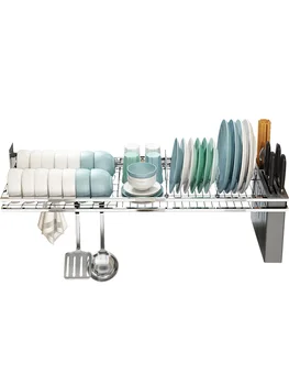 

304 stainless steel sink rack scaffolding rack window window sill put bowl plate rack