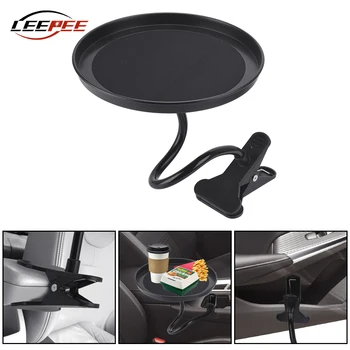 

LEEPEE Car Accessories Interior Food Tray Clamp Bracket Bottle Organizer Dining Table Cup Holder Adjustable Multifunctional