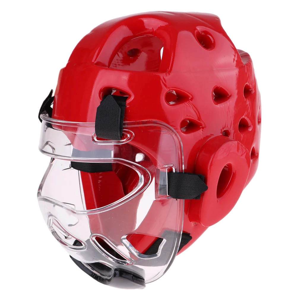 Kids Youth PU MMA Boxing Helmet Muay Thai Head Face Guard Karate Taekwondo Training Headgear for Boys Girls