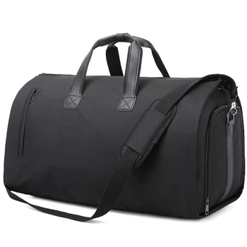 

Men Fitness Travel Storage Bag Multifunctional Travel Suit Folding Bag With Shoulder Strap Convertible Shoulder Bag Dropship New