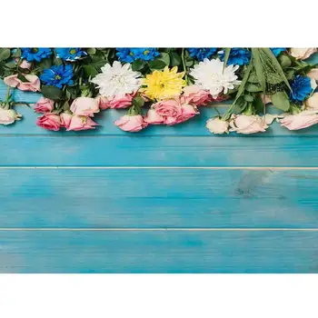 

SHUOZHIKE Vinyl Custom Photography Backdrops Prop Flower Wood Planks Christmas day theme Photo Studio Background NY-2198