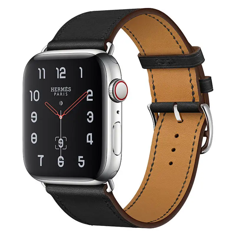LOVERONY для часов из натуральной кожи шириной 38 мм 40 мм 42 44 мм для Apple Watch, версии 5/4/3/2/1 ремешок телячья кожа кожаный браслет Напульсники