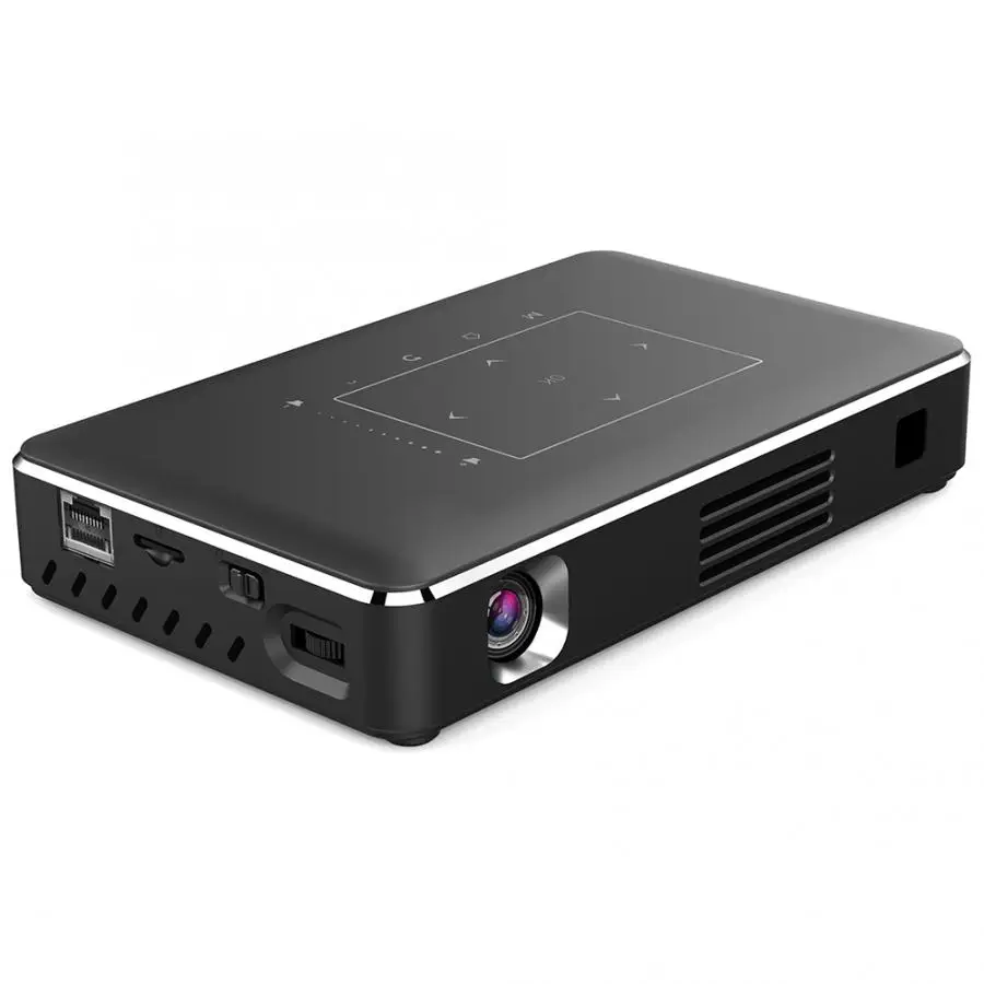 Портативный проектор 8-Core 2 Гб+ 16 ГБ для DLP Дисплей 4K HD декодирования с поддержкой Wi-Fi Bluetooth 110-240V