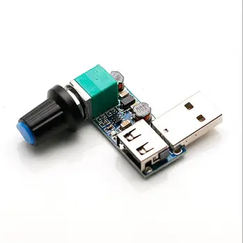 

DC 5V 5.0V USB Fan Stepless Speed Controller Regulator with Switch Speed Module Fan Governor Volume Regulator Board