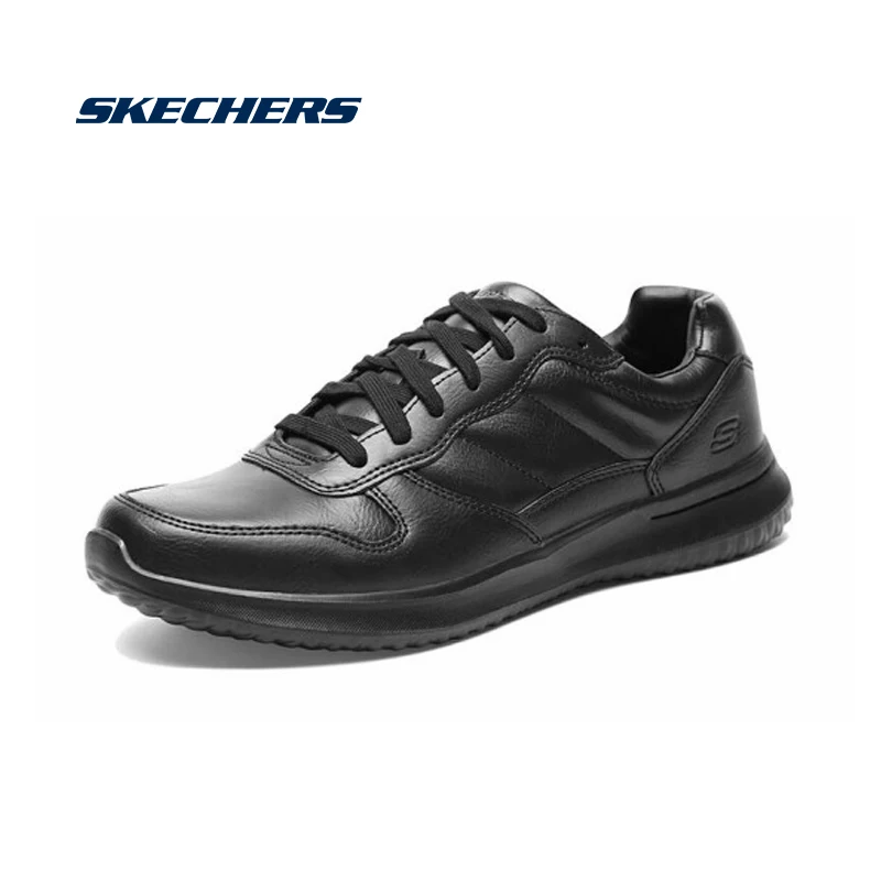 Skechers/повседневная мужская обувь на платформе; американские кроссовки; Мужская Удобная дышащая обувь; модная Уличная обувь; 65411-BBK