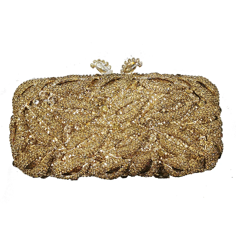gold formal clutch