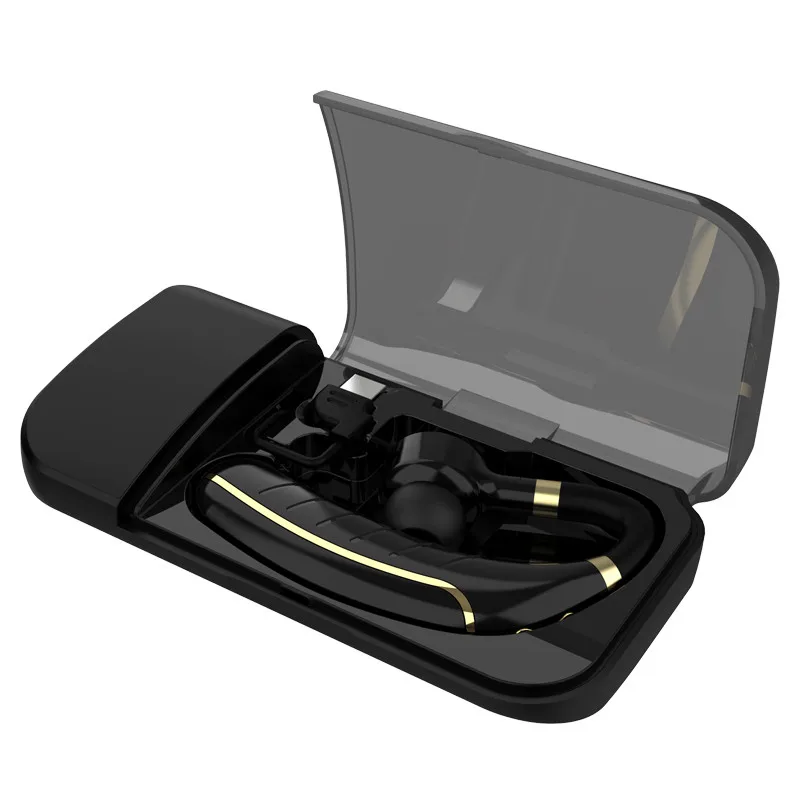 

GDLYL Bluetooth Earphone Wireless Handfree Single Earhook Headset 260mAh 24H Talking Time with Microphone for Car Driver