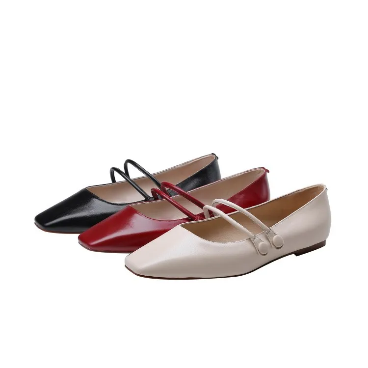 

2020 Fashion Season Literature And Art Commuting Square Head Front & Rear Strap Women's Low Heel Fashion Shoes Rubber Sole