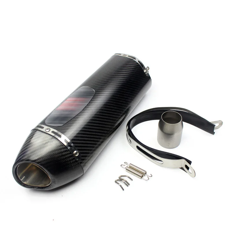 Motorcycle For Yoshimura Exhaust Muffler Real Carbon Fiber Pipe For