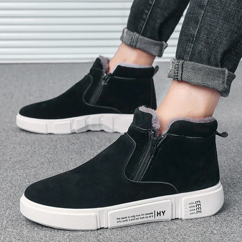 

2019 Winter New Style MEN'S Casual Shoes Trend Men Snow Boots Autumn And Winter plus Velvet Warm Cotton-padded Shoes