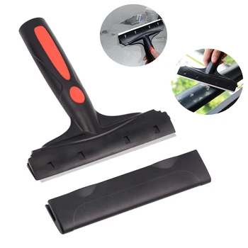 

FOSHIO 6inch Vinyl Car Wrap Sticker Handled Scraper with Stainless Blade Window Glass Oven Cleaning Tool Auto Tint Accessories