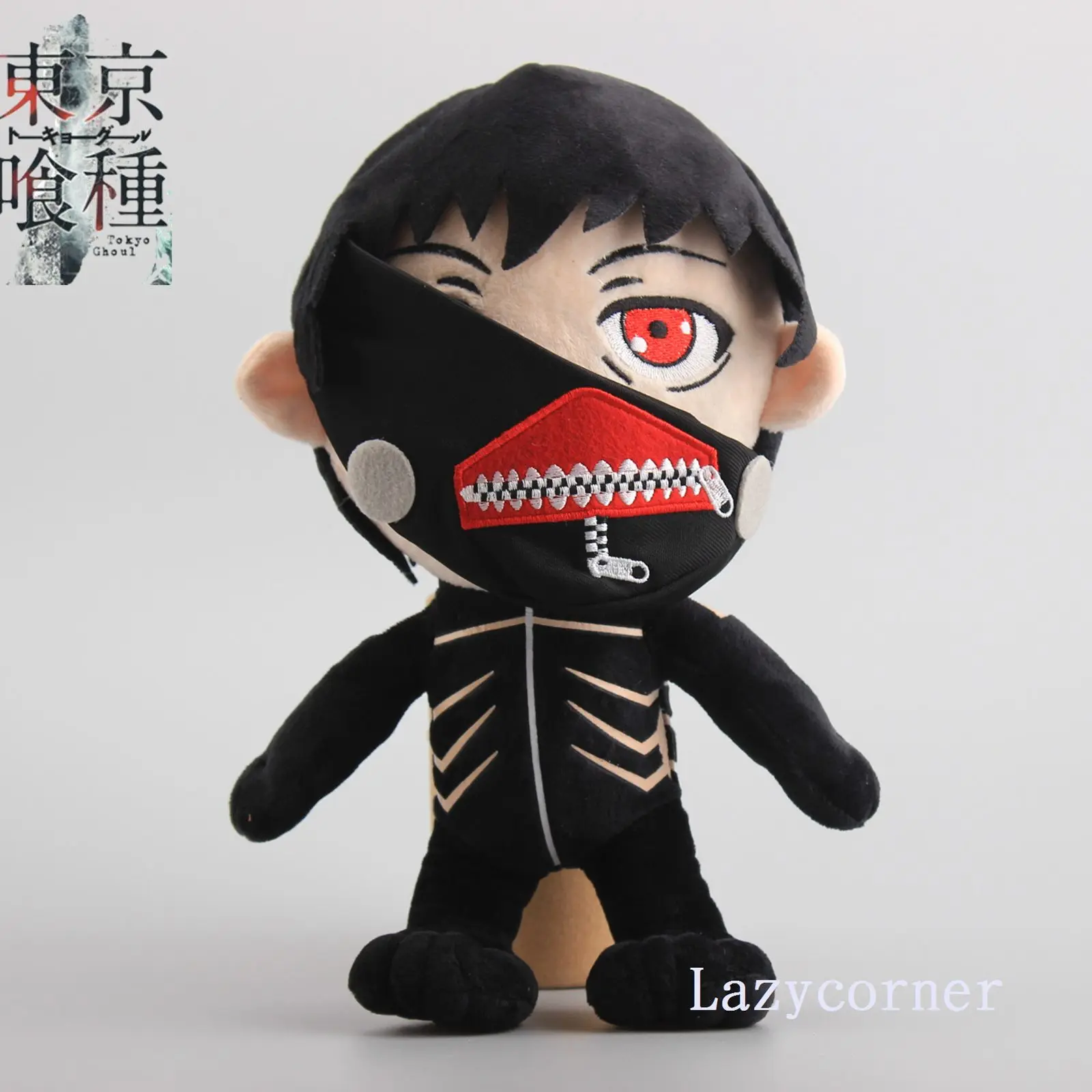 C 27-30 см плюшевые игрушки для кукол аниме, японское вурдалак Kaneki Ken плюшевые куклы 3 вида стилей Kaneki Ken Q версия плюшевые детские игрушки дети подарок - Цвет: C