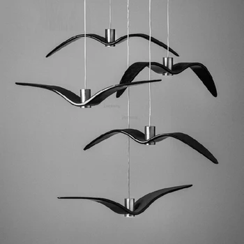 

Nordic LED Pendant Lights Seagulls Design Lighting Light Fixtures Bird Lamp Kitchen Hanging Lamps Living Room Pendant Home Decor