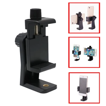 

Universal Phone Tripod Mount Holder 360 Degree Rotation Cell Phone Stand Bracket Adjustable Smartphone Stand Clip Adapter