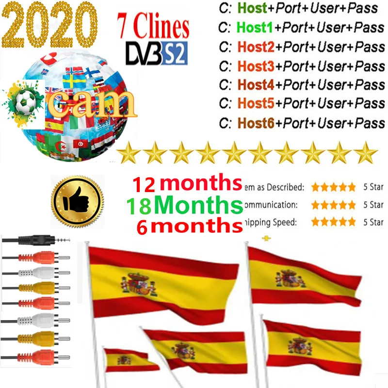 

Cccam Europa Server For 1 Year Europe Spain Portugal France DVB-S2 Freesat V7,V7S HD,V8 Super,V8 NOVA Satellite receiver