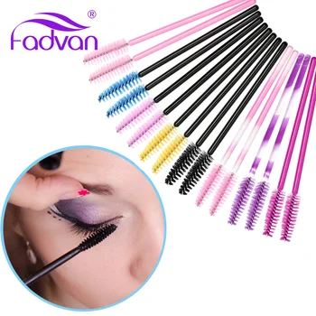 

50pcs Eyelash Brush Reusable Mascara Wands Applicator Spoolers Eye Lashes Cosmetic Brushes for Makeup