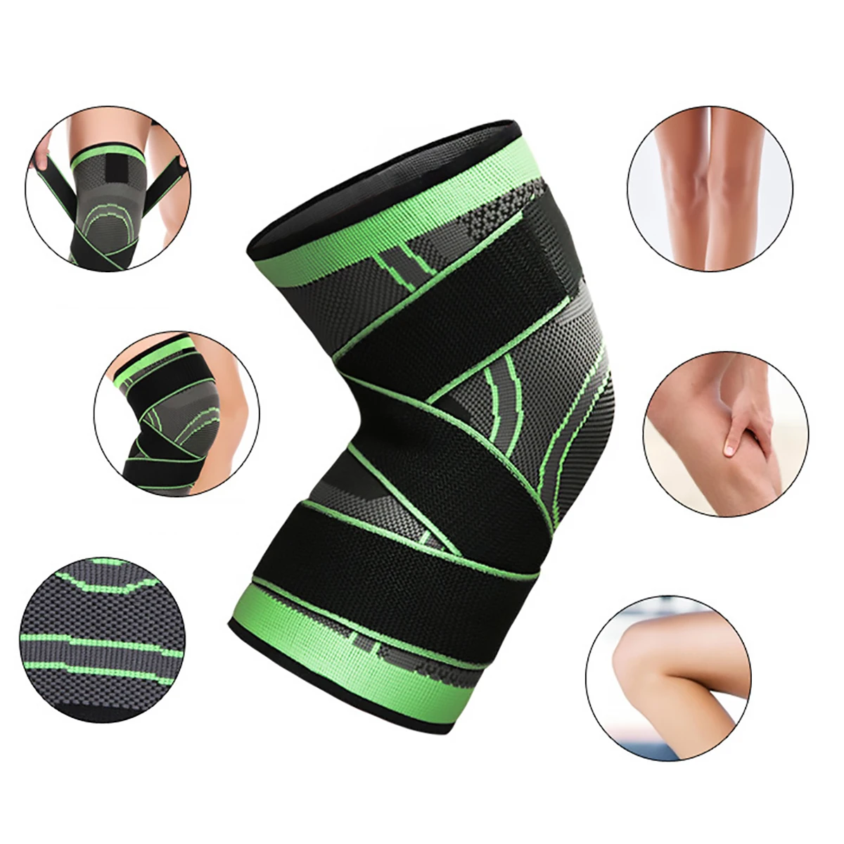 STAYHEALS массажер ginocchio elastico dolore al ginocchio ginocchiera Fitnessknee di sostegno del ginocchio Supporto postura cor