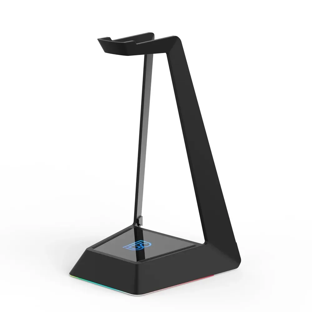 2020 New Headset Stand Headphone Holder RGB Light Base Includes USB HUB Function Multi Game Wireless Charging Best Seller