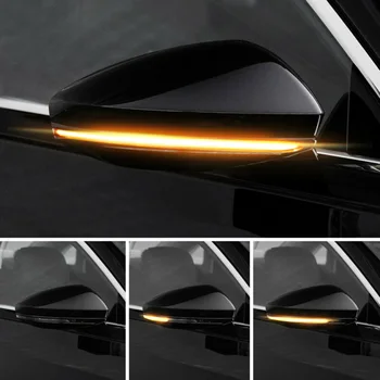 

DC 12V Car Rearview Mirror Indicator Lamp Streamer Strip Flowing Turn Signal Light LED 28SMD Chips Super Bright