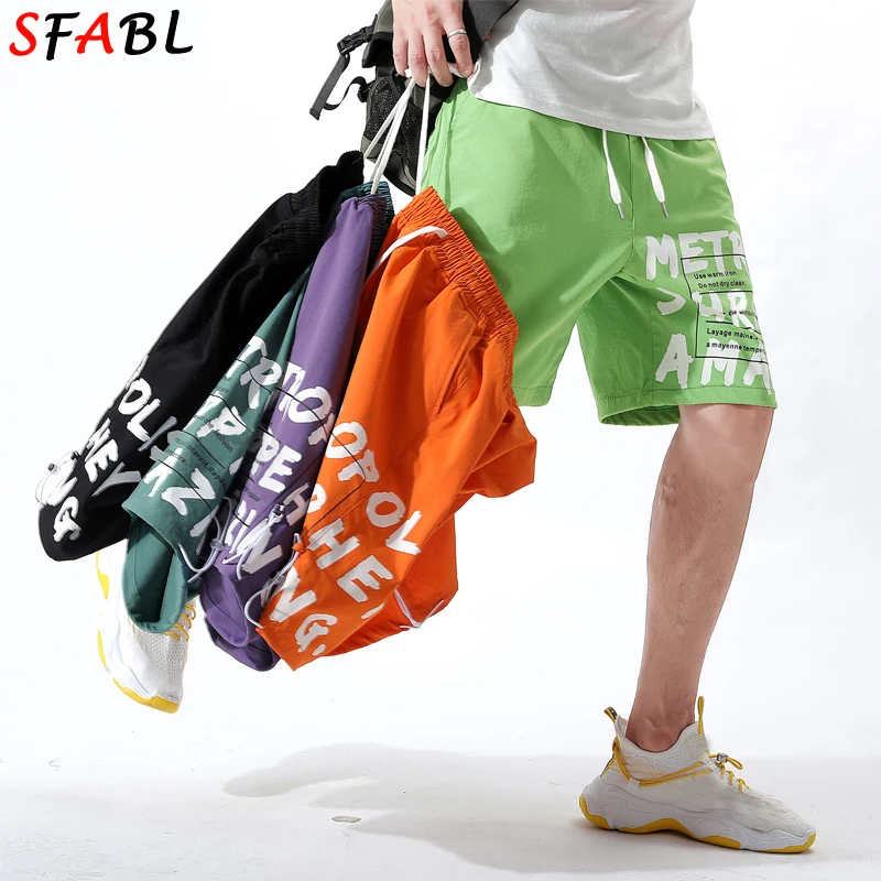 Shorts Men Homme Mens Summer Classic Breathable Beach Casual Brand Black SFABL Youthful-Trend