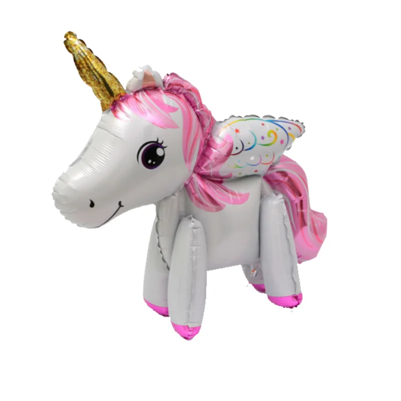 4D Aluminum Film Unicorn CHILDREN'S Toy Birthday Party Decorative Balloon Baby a Year of Age Hundred Days Feast Decoration Suppl