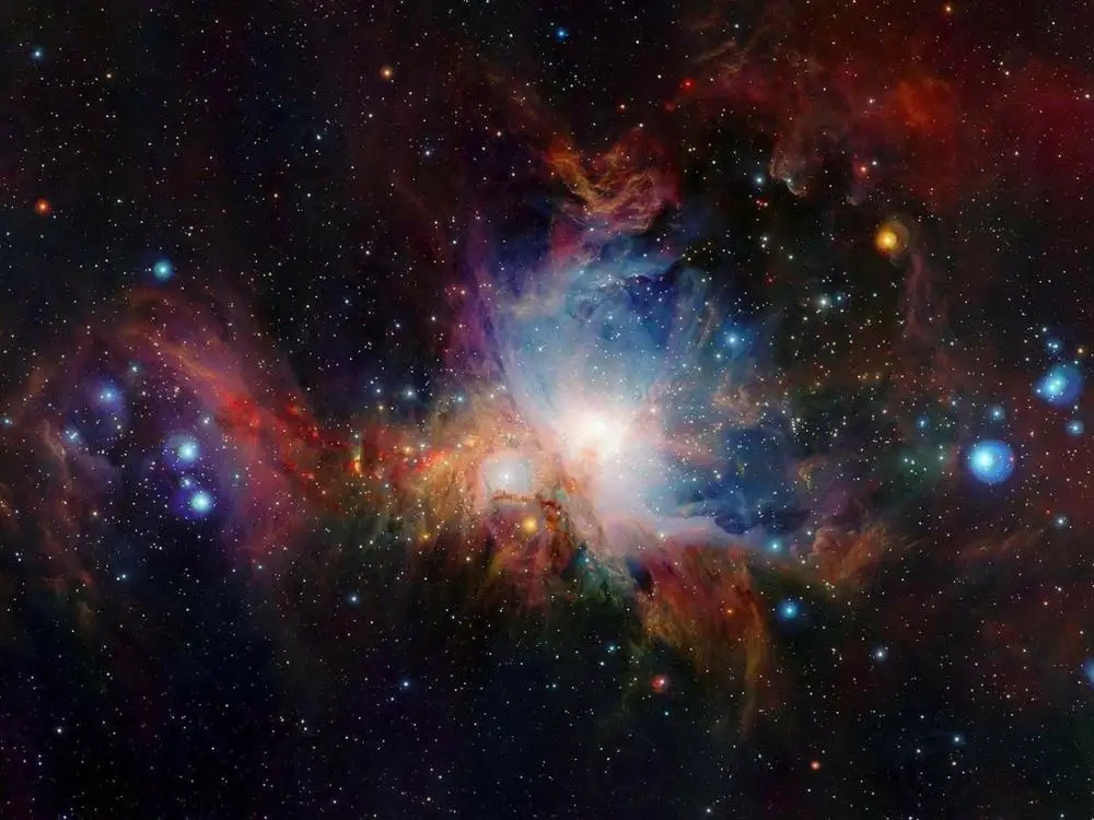 Космический инфракрасный вид Orion Nebula картина Искусство Печать Шелковый плакат