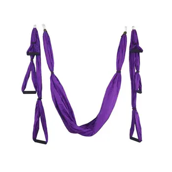 

Aerial Yoga Hammock 6 Handles Strap Home Gym Hanging Belt Swing Anti-Gravity Aerial Traction Devices