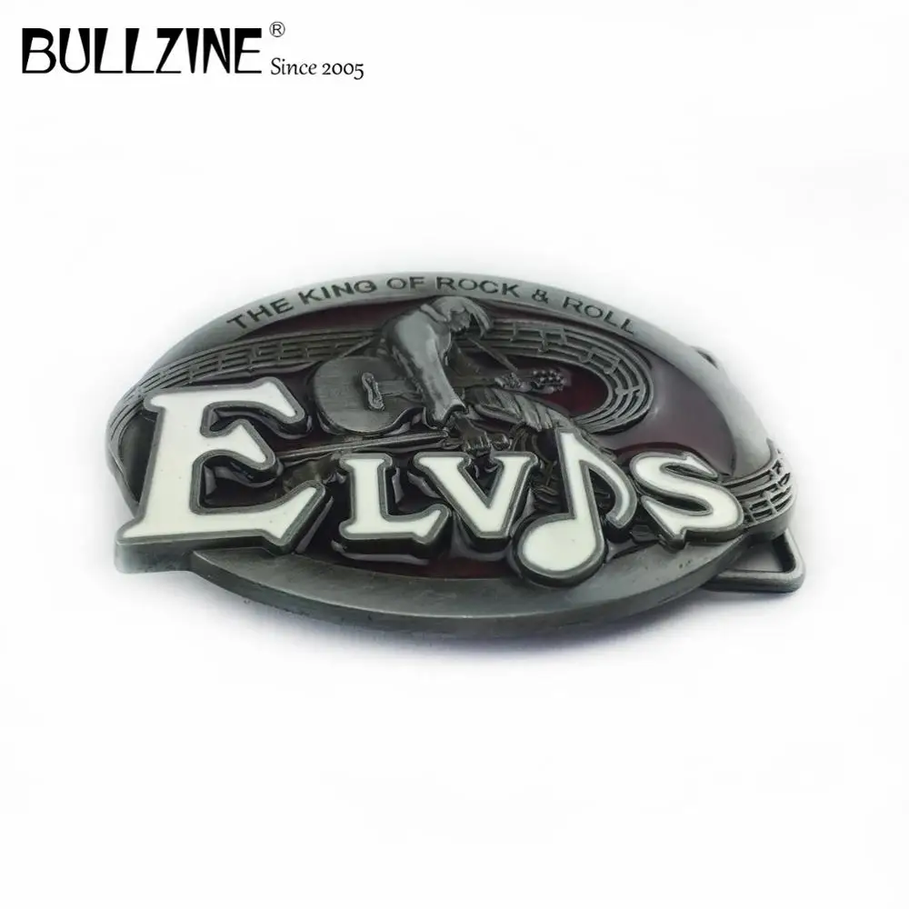 Bullzine ELVIS музыкальный ремень для гитары с пряжкой в стиле ретро ковбойский ремень с пряжкой из искусственной кожи с соединительной застежкой FP-02065 Прямая поставка