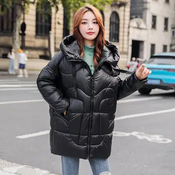 

2019 New Arrival Fashion Loose Women Winter Jacket Cotton Padded Warm Thicken Ladies Hooded Short Coats Parka Womens Jackets