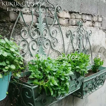 

Creative European Wrought Iron Wall Hanging Flower Rack Hanging Wall Hanging Rack Hanging Flower Pot Frame Outdoor Window Sill