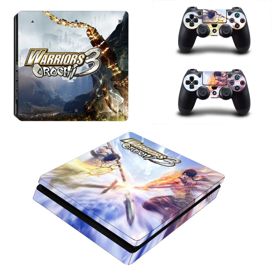 PS4 тонкие наклейки Warrior Orochi 3 Play station 4 тонкие Стикеры для playstation 4 Slim консоль и контроллер